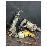 VINTAGE BLACK & DECKER ELECTRIC DRILLS & ANGLE