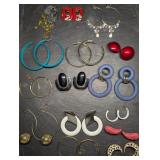 Vintage Pierced Costume Jewelry Earrings