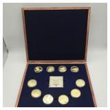 WINGS OF FREEDOM COMPLETE SET OF 24K GOLD LAYERED