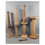 Antique Wooden Thread Spools
