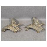 Pair of Brass Goose Door Knockers