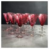 12 Garda Rose Water Glasses by F Schmidt 4 have