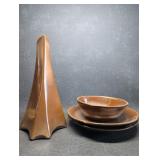 Frankoma Abstract Vase 41 Plainsman Brown ++