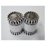 2 Unsearched Bank Rolls Kennedy Half Dollars $20