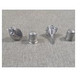 Sterling Silver Pin Cushion, Perfume Funnel +