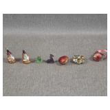 Vtg Miniature Blown Glass Christmas Ornaments+