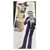 VINTAGE PAPER WITCH & DRACULA W/ ISSUES HALLOWEEN