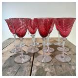 14 Garda Rose Glasses (Swirl Optic) by F Schmidt.