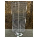 Pair 6 Foot Long Coated Wire Shelving w/ Hardware