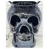 CERAMIC HALLOWEEN SKULL MULTI-COLOR LIGHT SHOW