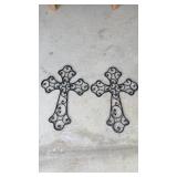 Pair of Metal Crucifixs