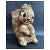 VTG Handcrafted Pottery Squirrel Bank