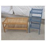Two Wooden Stands / Table