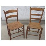 Two Ladder-Back Side Chairs