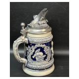 Thewalt W German Beer Stein , M. Ricker Pewter