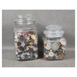 Two Jars of Vintage Buttons
