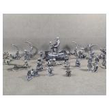 Lot of Michael Ricker Pewter Figurines+