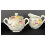 Charming Vintage Floral Sugar & Creamer