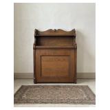 Antique Oak Drop-Front Secretary Desk