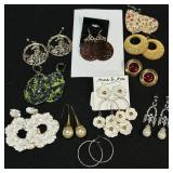 Large Statement Pierced Earrings +