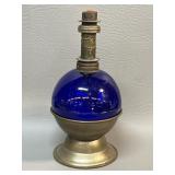 Antique Alcohol Lamp  Jewelers Watchmakers Cobalt