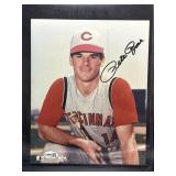Pete Rose Autographed Photo JSA Certified