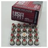 20 ROUNDS 45 AUTO 200 GRAIN DEFENSE AMMUNITION