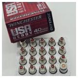 20 ROUNDS 40 S&W WINCHESTER AMMUNITION