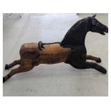 Antique Wood Horse, Rocking Horse ? Partial
