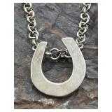 925 Horseshoe Toggle Chain Necklace Sterling
