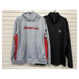 Menï¿½s XL Pullovers Snap On Hoodie + Black Zip