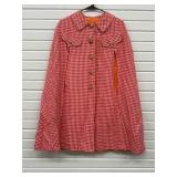 Vintage Sears JR Bazaar Cape Red & White