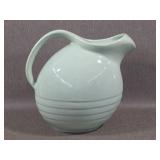 Vintage Earthenware Water Pitcher - Mint Green