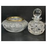 American Brilliant Cut Decanter Bottle & Crystal