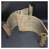 Scrolled Pottery Bookend Pair