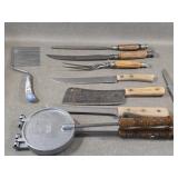 Kitchen Knives & Antique Keen Kutter Carving Set