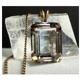 Vintage Untested EC Stone Pale Smoky Topaz Color