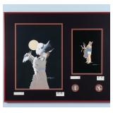 Doc Tate Nevaquaya Prints & 2 - 1 oz .999 Silver