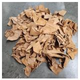 Large Lot Buckskin Leather Scraps
