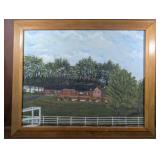 Original Unsigned Rural Landscape Painting
