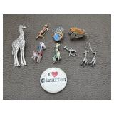 Giraffe Jewelry & Pins  Collection