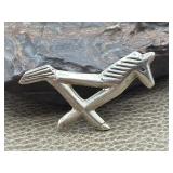 Sterling Silver Horse Brooch 5.4g