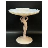 Cambridge Glass Crown Tuscan Nude Lady Shell