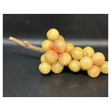 Sm Mid Century Alabaster Stone Grape Cluster