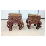 Pair of Elephant Stools
