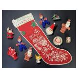 Vintage Christmas Tree Ornaments, Santa Candy