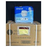 CASE OF ATTENDS UNDERWEAR 4 PACKS OF 18 EACH. 72