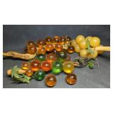 UV Reactive Vintage Large Lucite Grape Grapes