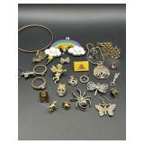 FASHION JEWELRY PINS, RINGS, PENDANTS, SINGLE