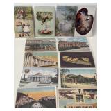12 Postcards Early 1900ï¿½s Through 1960ï¿½s